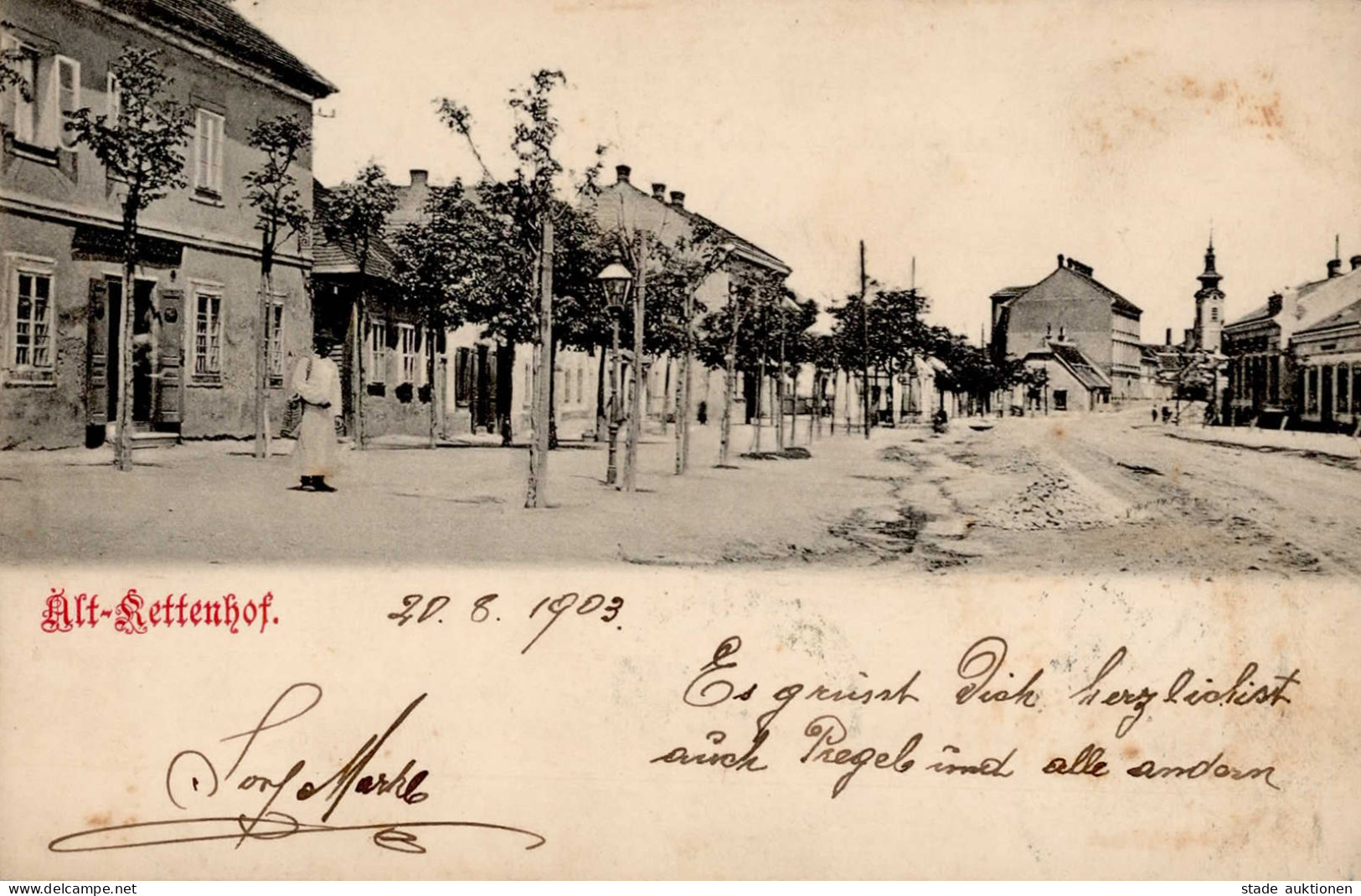 Weiding (8491) Alt-Rettenhof Strassenpartie 1903 II (leicht Fleckig) - Other & Unclassified