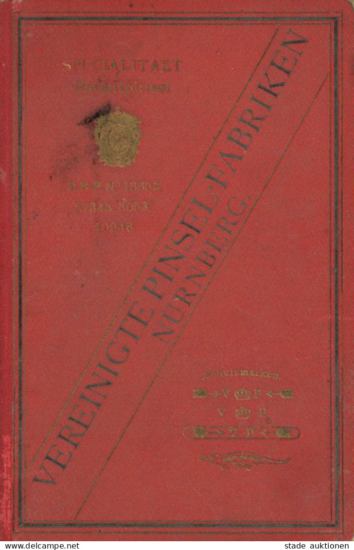 Nürnberg (8500) Preisliste Vereinigte Pinsel-Fabriken 1891, 115 S. Inkl. 4 Anlagen II - Nuernberg