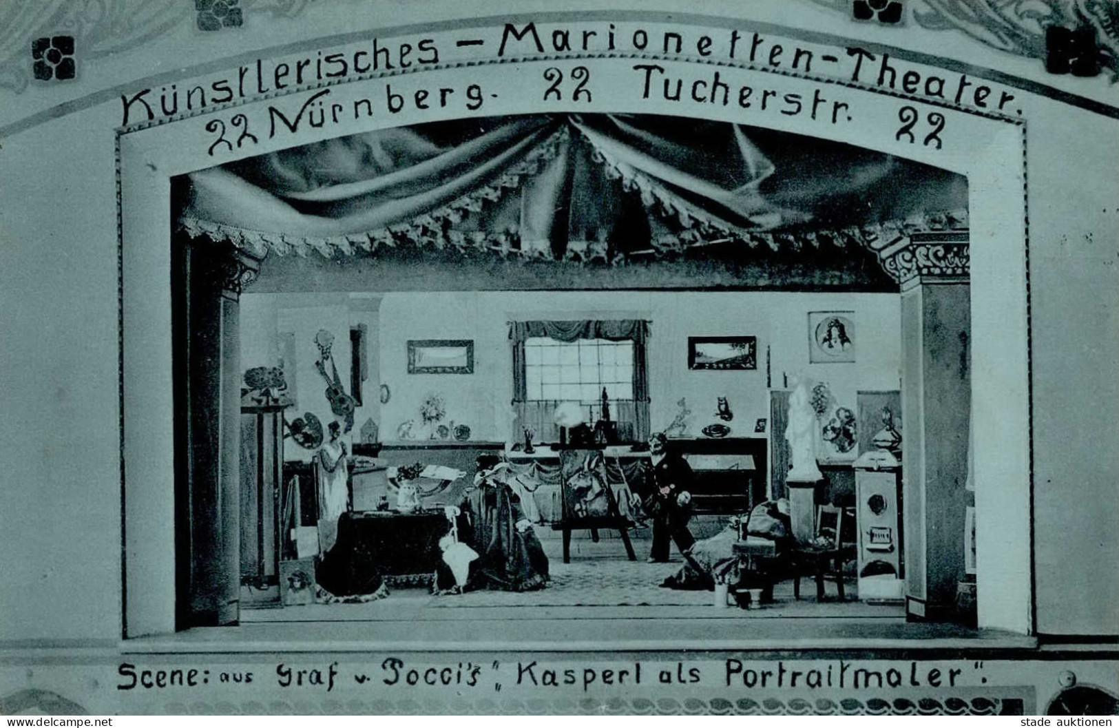 Nürnberg (8500) Künstlerisches Marionetten Theater 1911 I- - Nürnberg