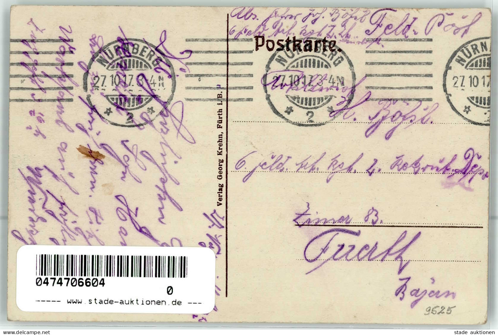 Fürth In Bayern (8510) Schützenhaus 1917 I- - Other & Unclassified