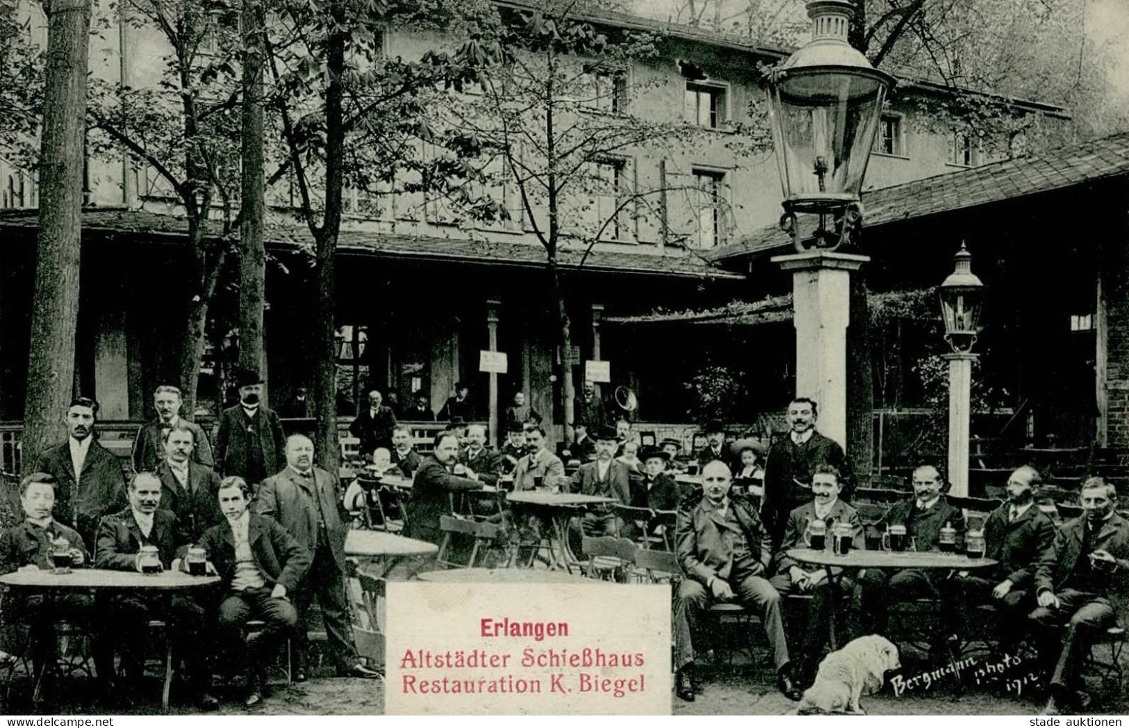 Erlangen (8520) Gasthaus Altstädter Schießhaus 1915 I - Erlangen