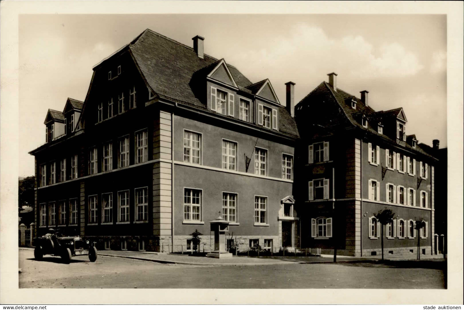 Wunsiedel (8592) Einweihung Der Landwirtschaftsschule 9. Oktober 1925 Auto I - Wunsiedel