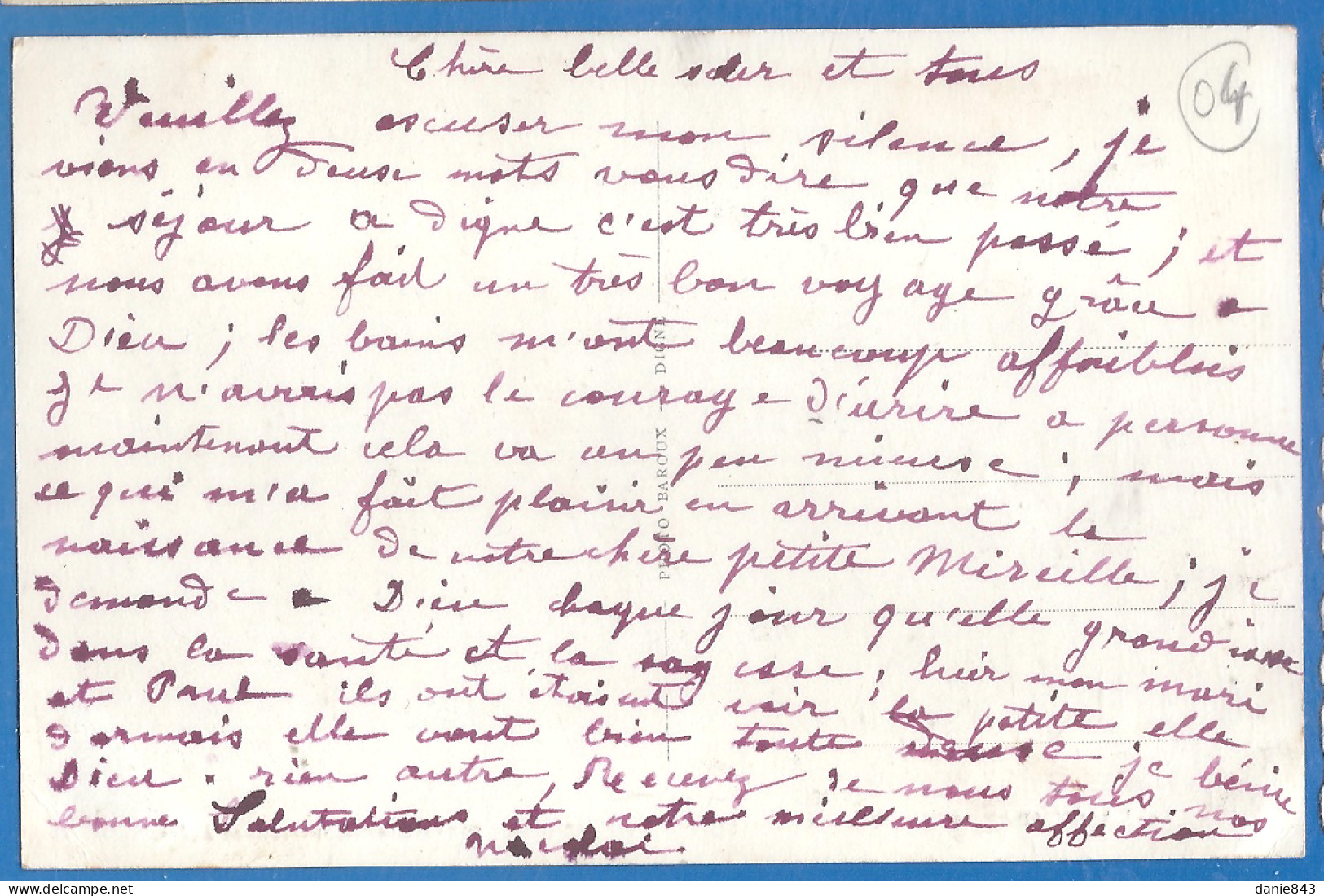 CPA  - ALPES DE HAUTES PROVENCE - DIGNE LES BAINS - "LA SYMPATHIE - MAISON ÉVANGÉLIQUE POUR MALADES, CONVALESCENTS - Digne