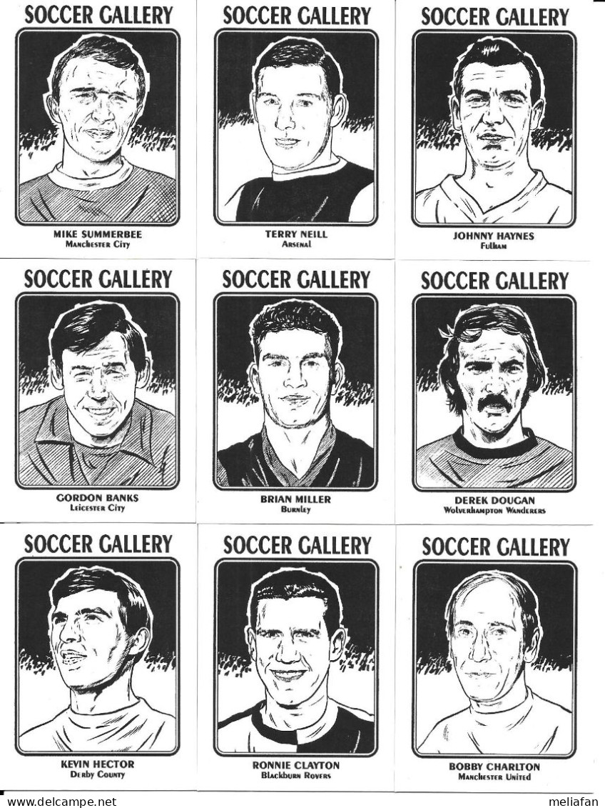 CW22 - LYNCHGATE PRESS - SOCCER GALLERY - GORDON BANKS - BOBBY CHARLTON - GEOFF HURST - JIMMY GREAVES ... - Trading-Karten