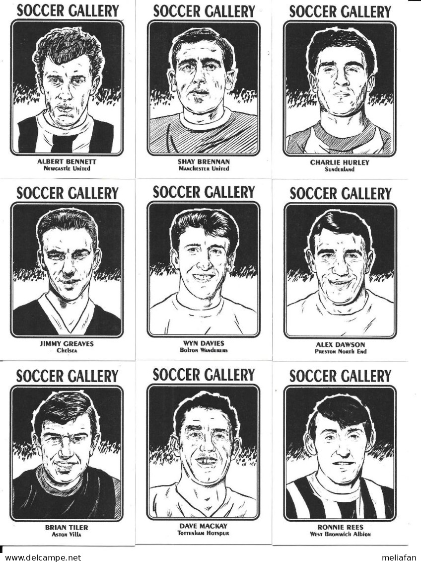 CW22 - LYNCHGATE PRESS - SOCCER GALLERY - GORDON BANKS - BOBBY CHARLTON - GEOFF HURST - JIMMY GREAVES ... - Trading Cards