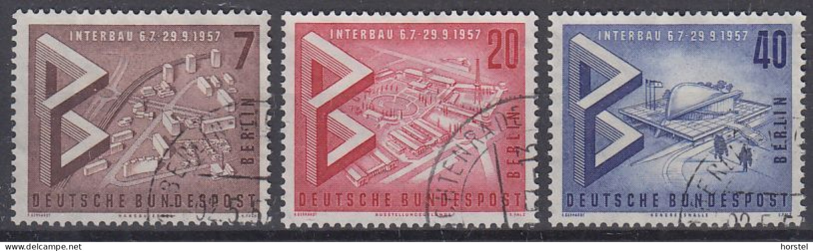 Berlin Mi Nr.160-162  Internationale Bau- Ausstellung "Interbau" Berlin - Used Stamps