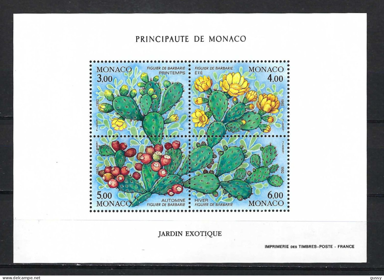 MONACO 1993:  B&F Y&T 60 Neufs** - Blocks & Sheetlets