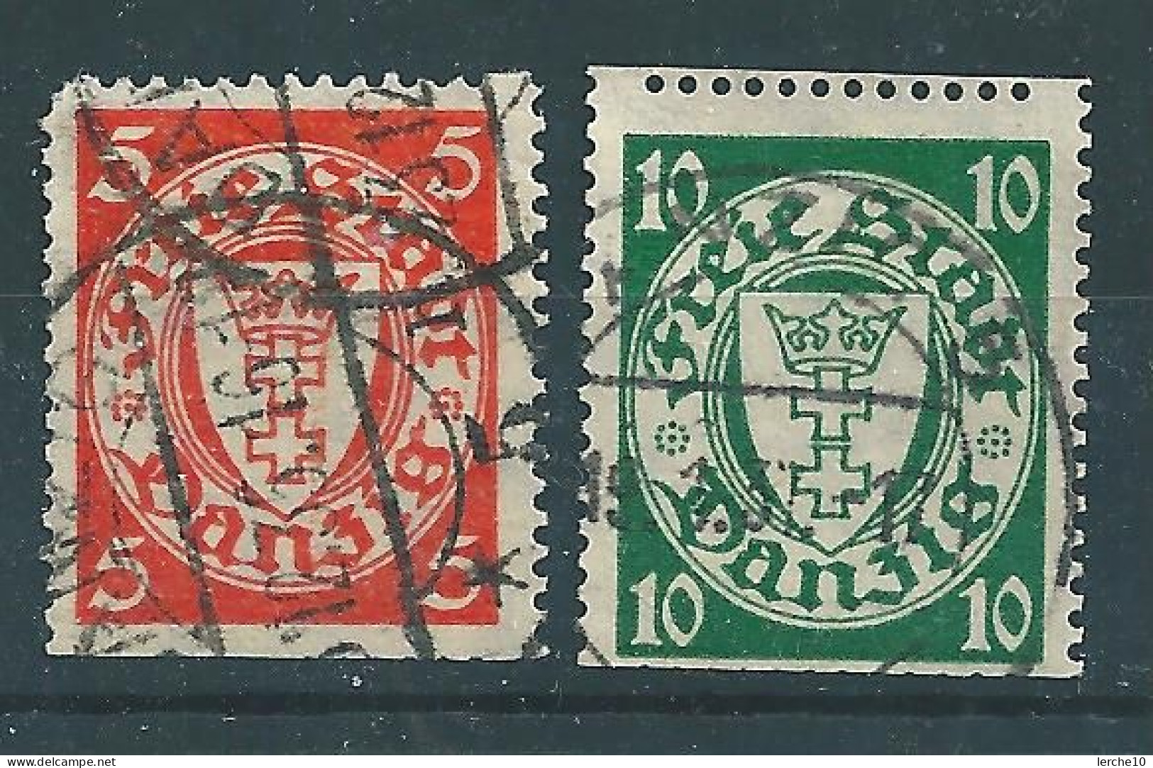 MiNr. 193 D + 194 D Gestempelt  (0367) - Gebraucht