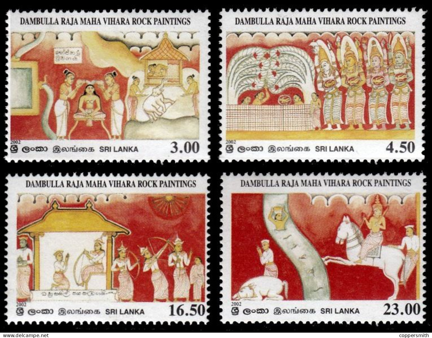 (0605) Sri Lanka  Culture / Vesak 2002  ** / Mnh  Michel 1340-43 - Sri Lanka (Ceylan) (1948-...)