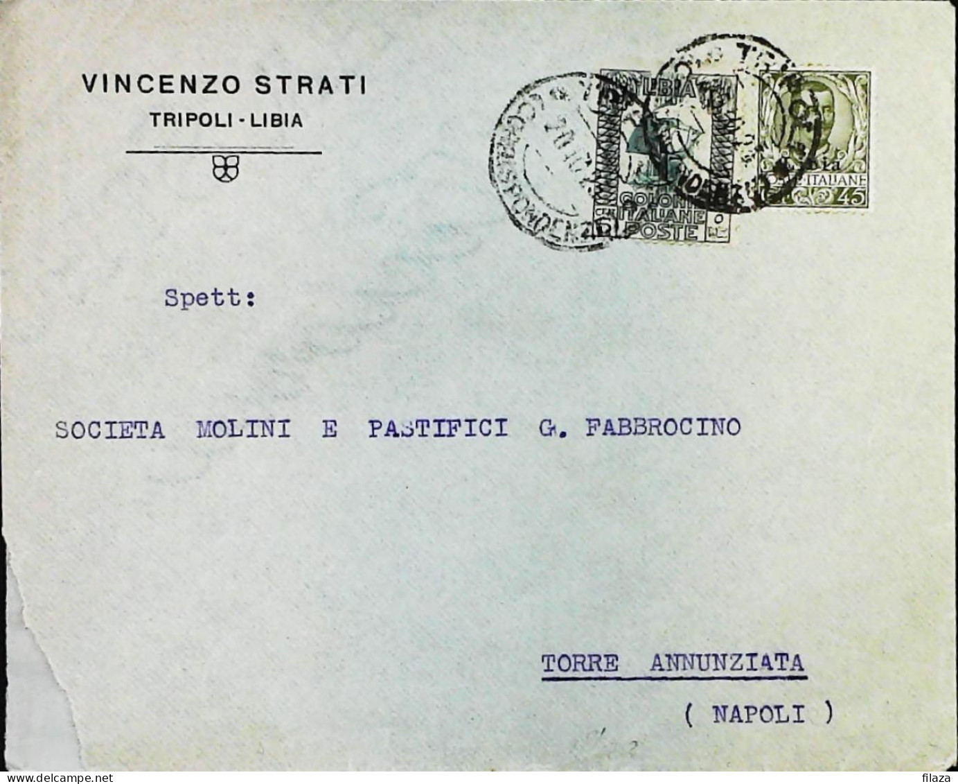 ITALIA - COLONIE -  LIBIA Lettera Da TRIPOLI Del 1925- S6286 - Libië