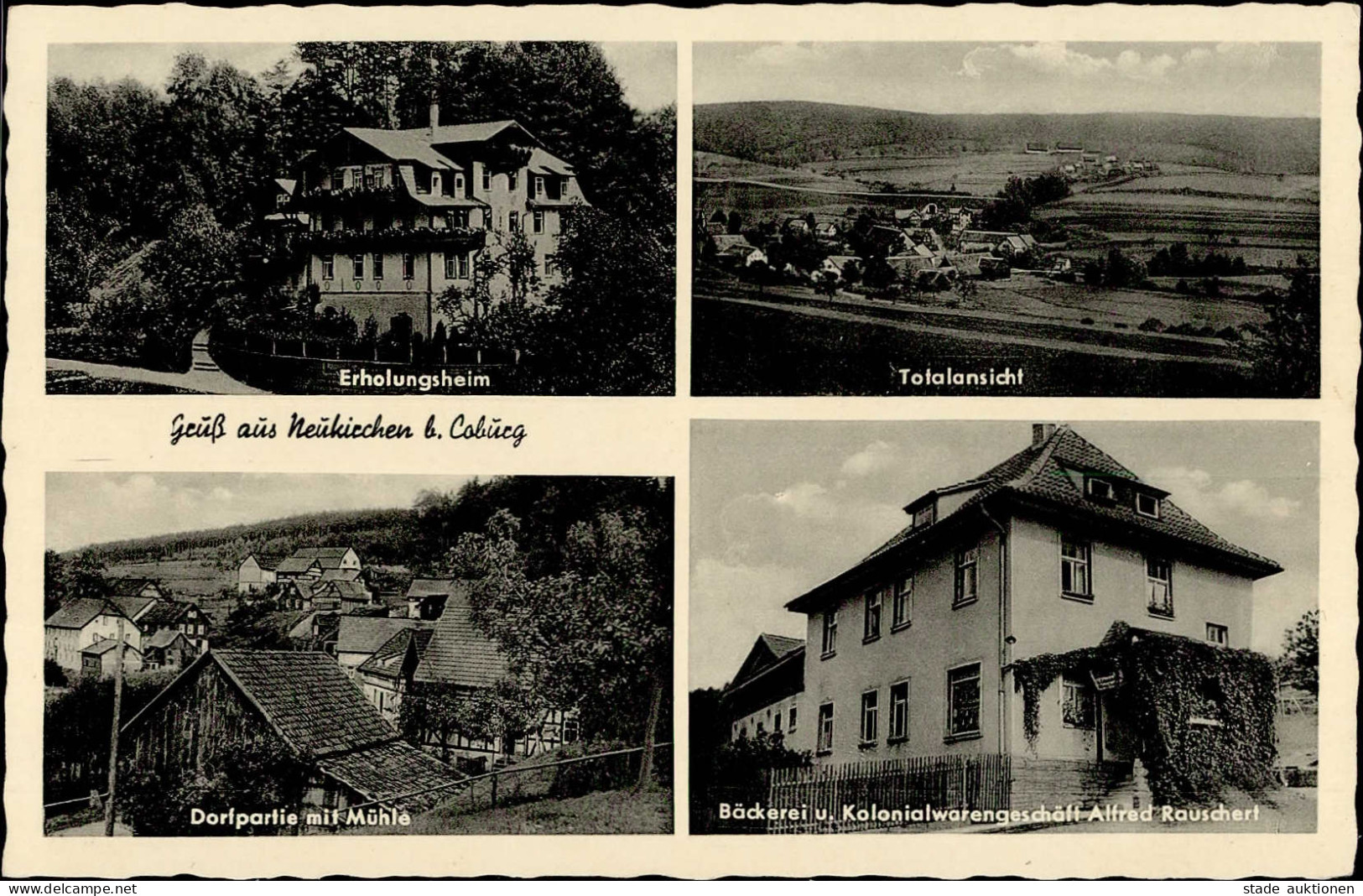 Neukirchen (8639) Erholungsheim Bäckerei Kolonialwaren Handlung Alfred Rauschert I-II - Other & Unclassified