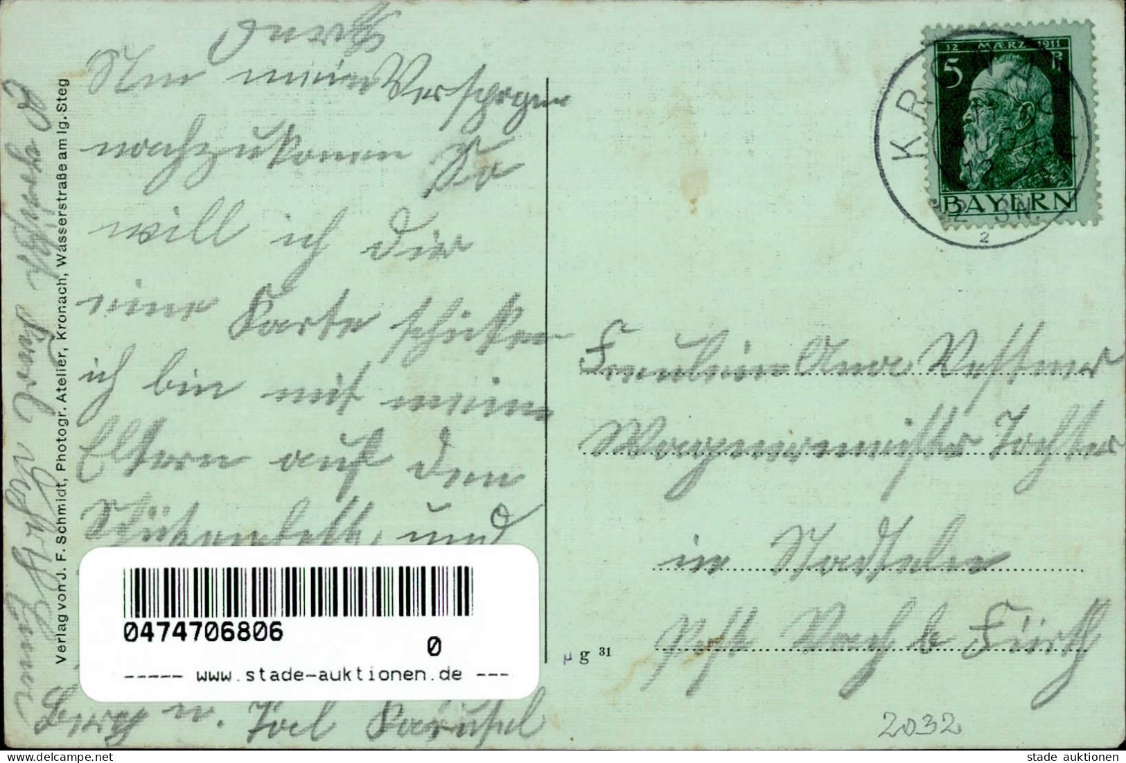 Kronach (8640) Mondschein-Karte Schützenfest 1912 I- - Other & Unclassified