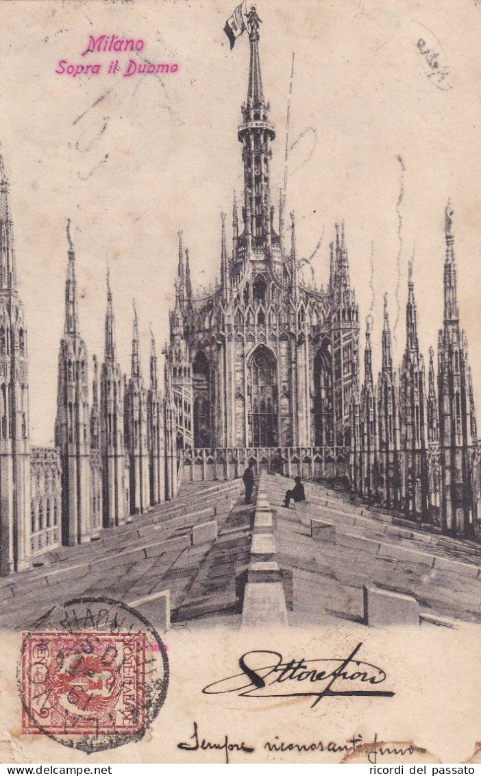 Cartolina Milano - Sopra Il Duomo - Milano