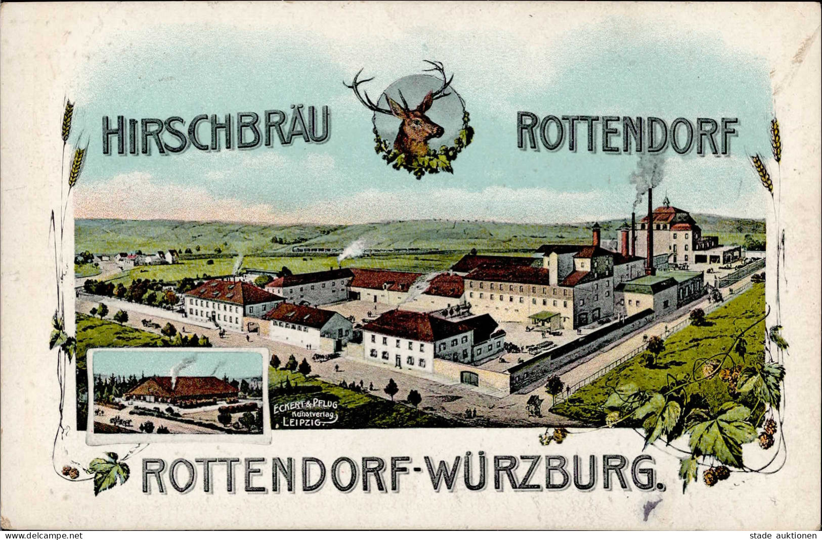 Rottendorf (8702) Brauerei Hirschbräu 1914I - Würzburg