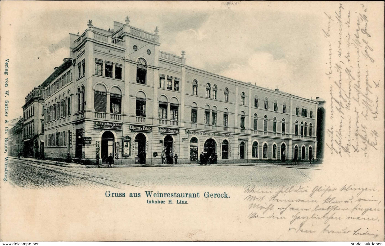 Würzburg (8700) Gasthaus Gerock 1900 I - Würzburg