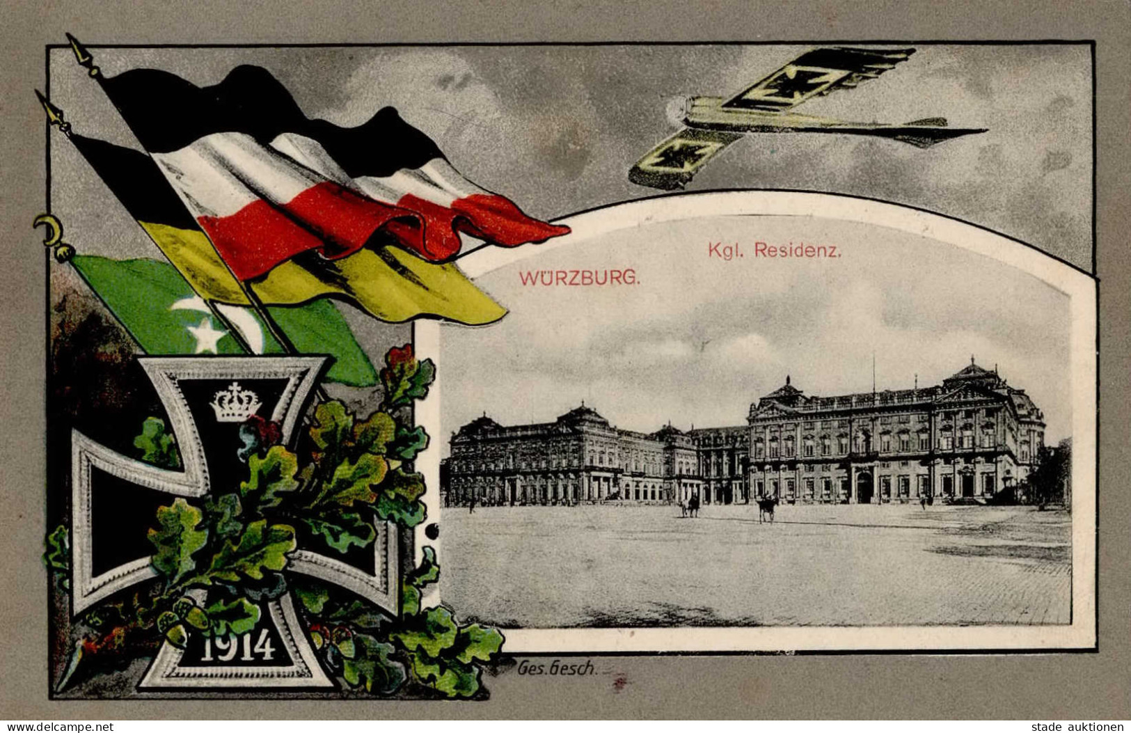 Würzburg (8700) Königliche Residenz 1916 I- - Wuerzburg