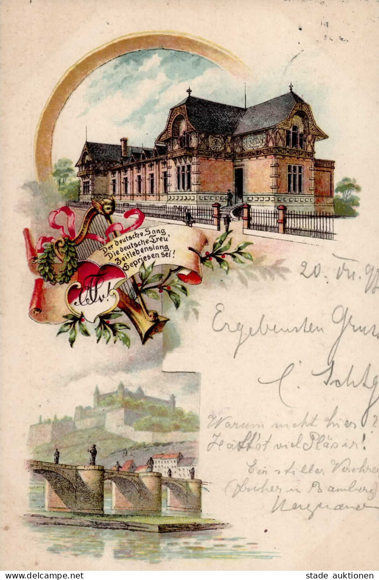 Würzburg (8700) Studentika 1897 I - Wuerzburg