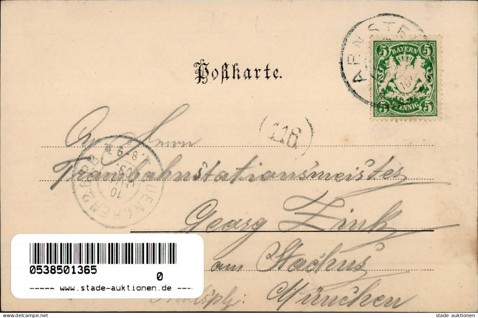 Arnstein (8725) Gasthaus Bender Brauerei 1903 I- - Otros & Sin Clasificación
