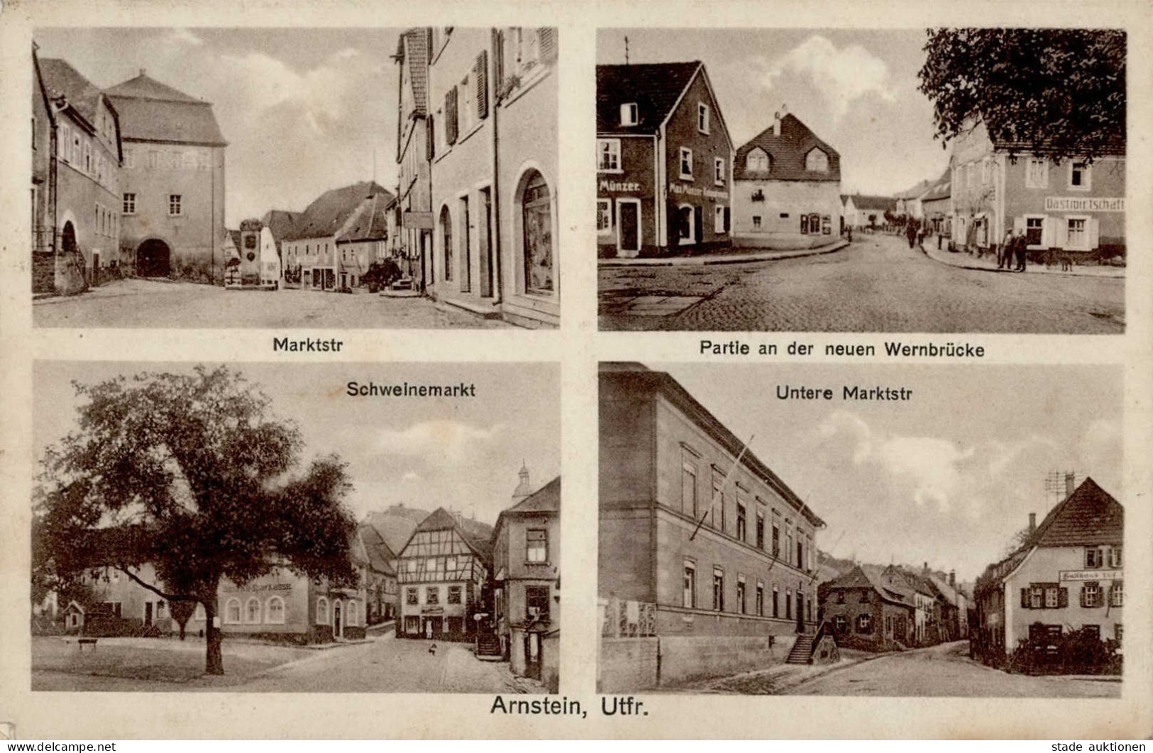 Arnstein (8725) Marktstrasse Handlung Münzer I-II - Other & Unclassified