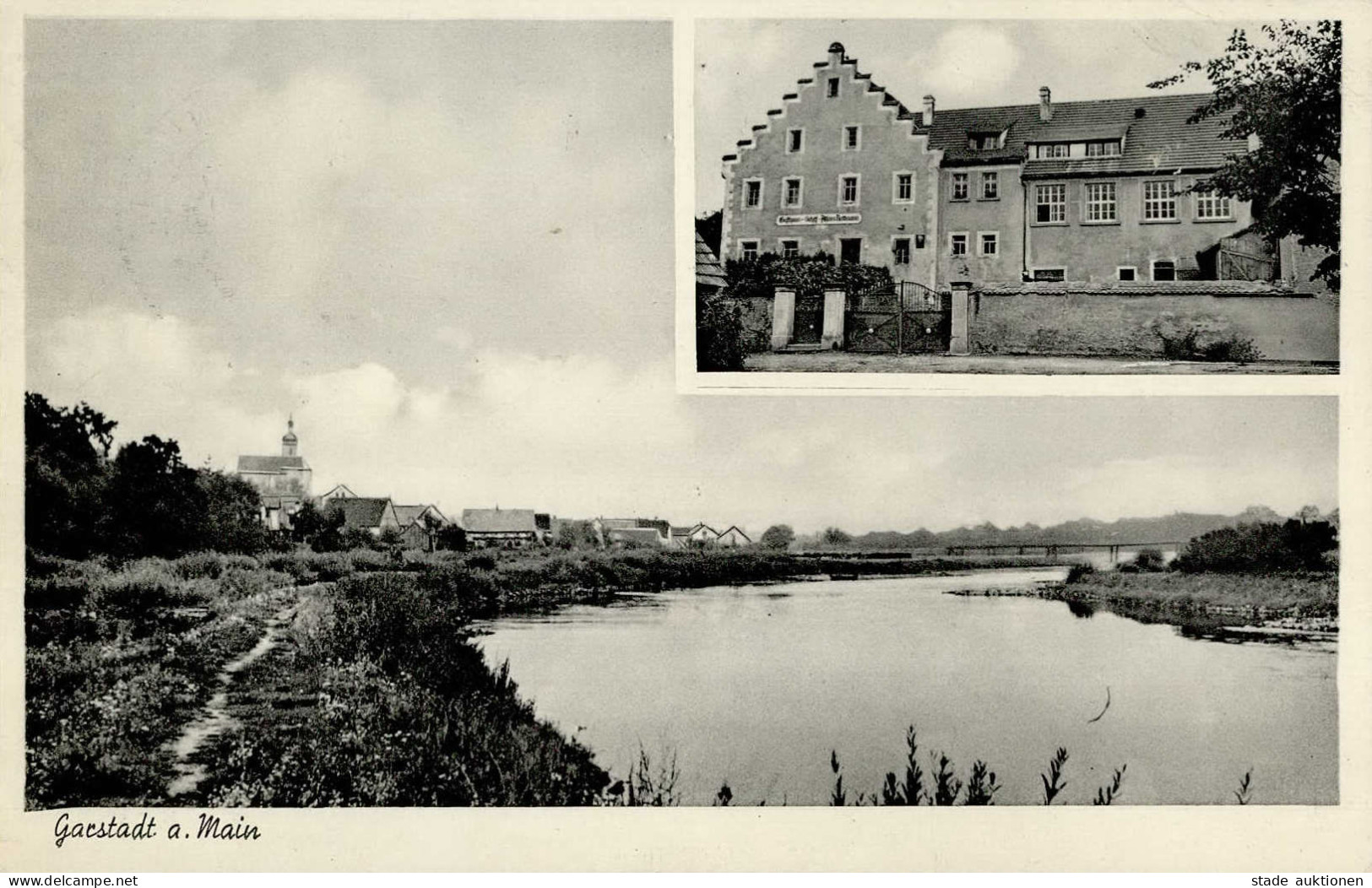 Garstadt (8722) Gasthaus Zum Schiff II (Stauchung) Bateaux Bateaux - Other & Unclassified