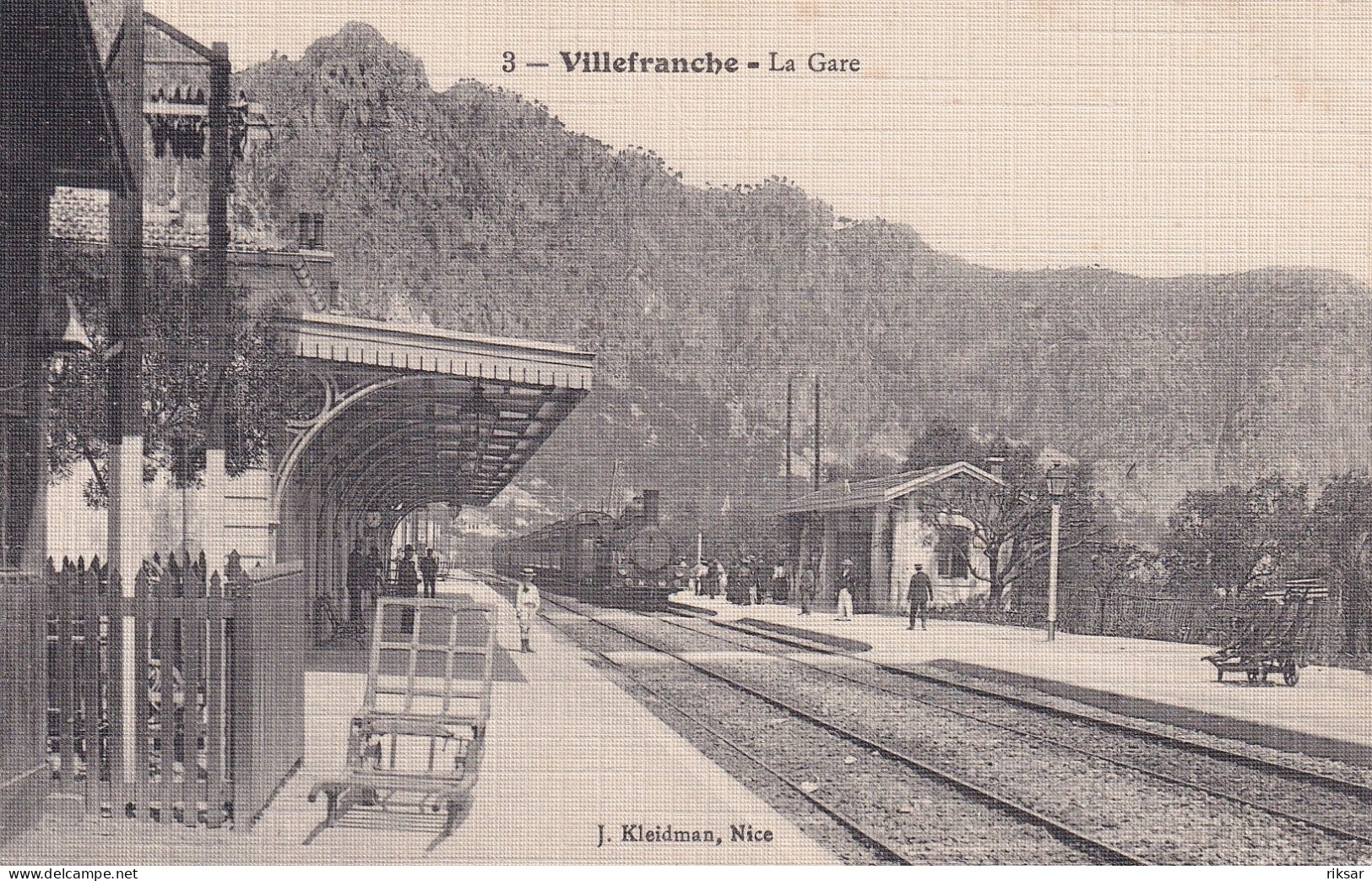 VILLEFRANCHE SUR MER(GARE) CARTE TOILEE - Villefranche-sur-Mer