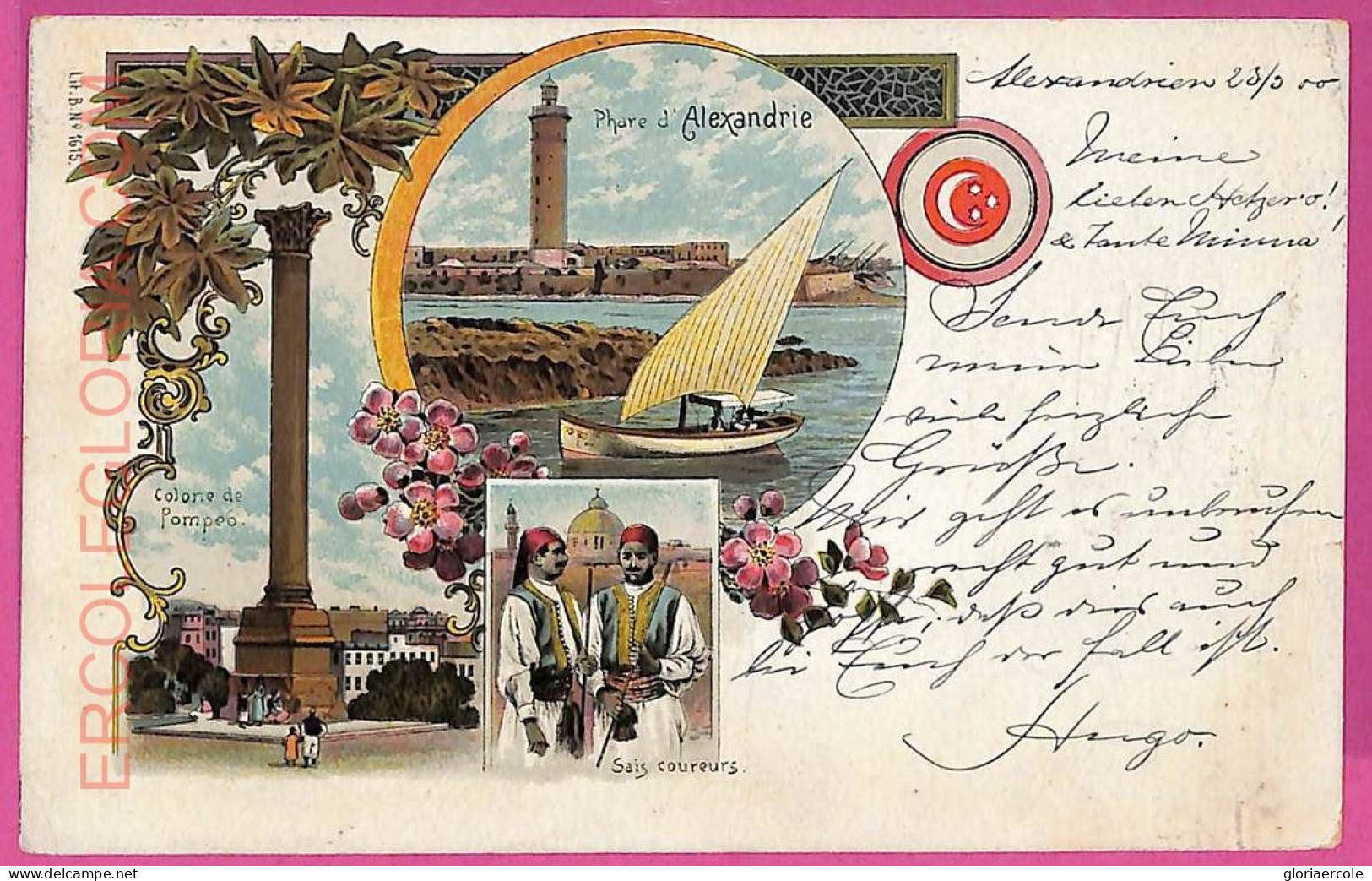 Ag2857 - EGYPT - VINTAGE POSTCARD - Alexandria - 1900 - Alexandrie