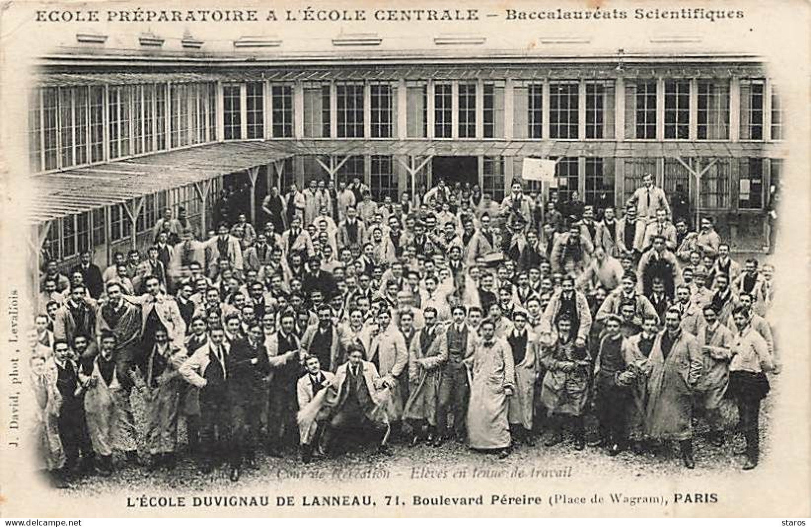 PARIS XVII - Ecole Préparatoire à L'Ecole Centrale - L'école Duvignau De Lanneau, 71 Boulevard Péreire - Formación, Escuelas Y Universidades