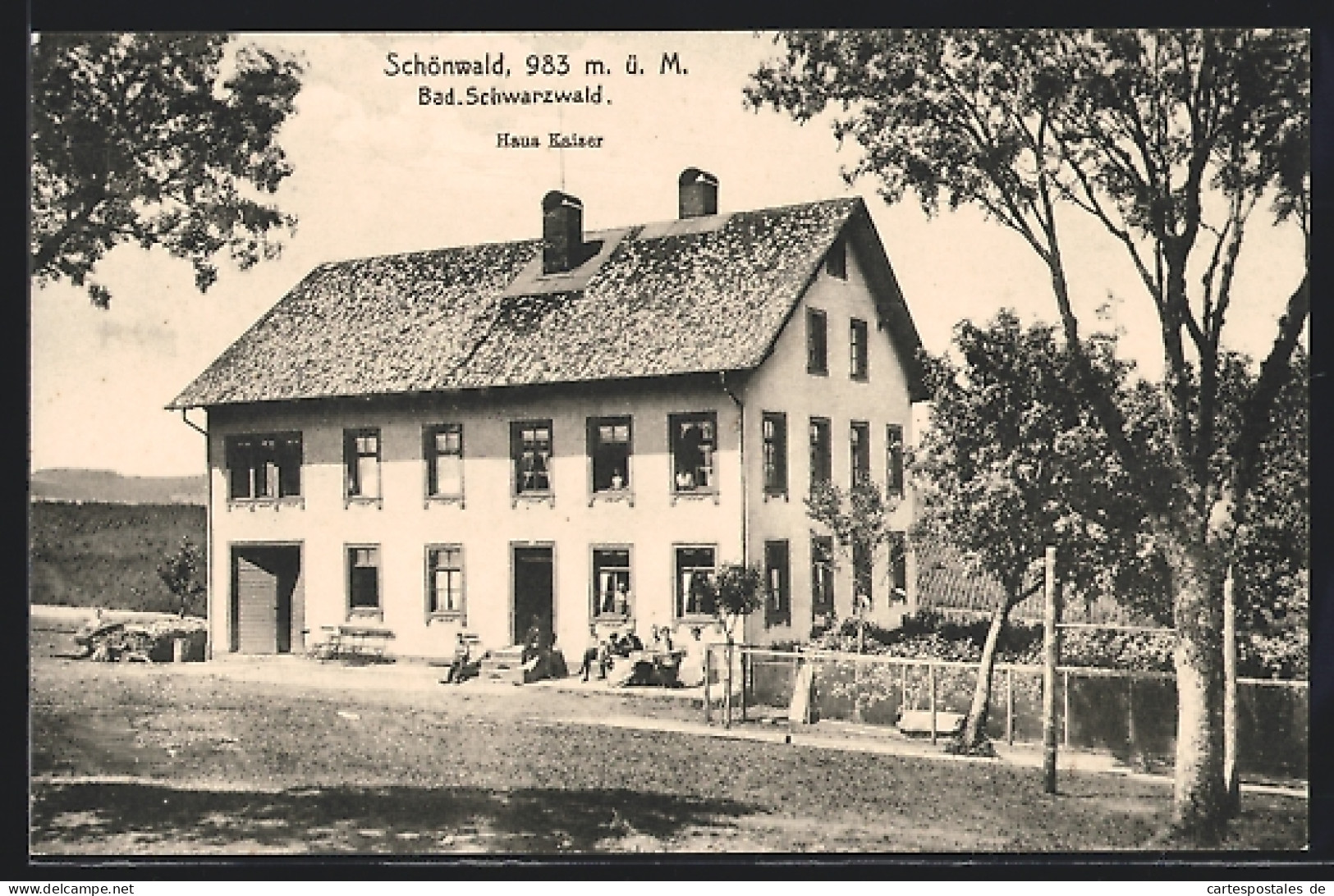 AK Schönwald /Bad. Schwarzwald, Pension Haus Kaiser  - Andere & Zonder Classificatie