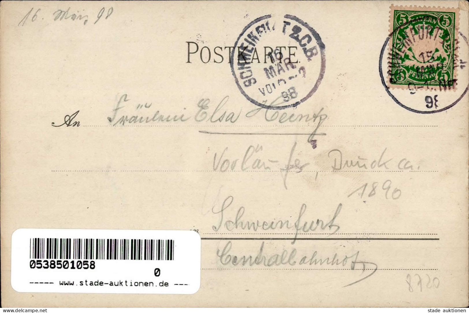 Schweinfurt (8720) 1898 I- - Schweinfurt