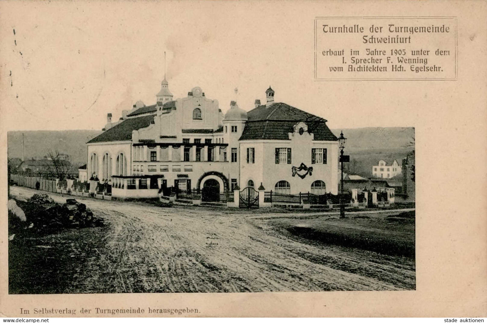 Schweinfurt (8720) Turnhalle 1913 I- - Schweinfurt