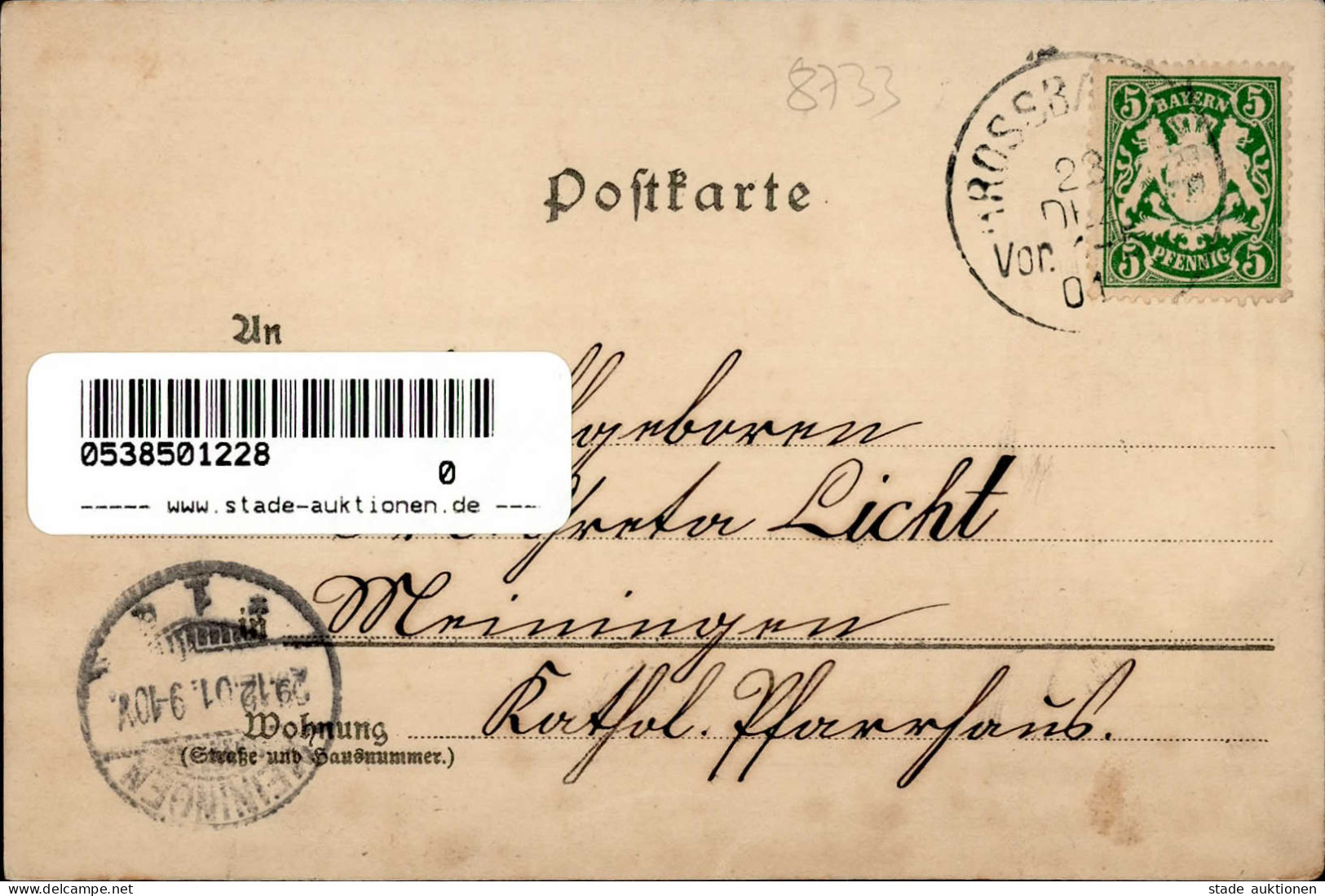 Bad Bocklet (8733) 1901 I-II - Bad Kissingen