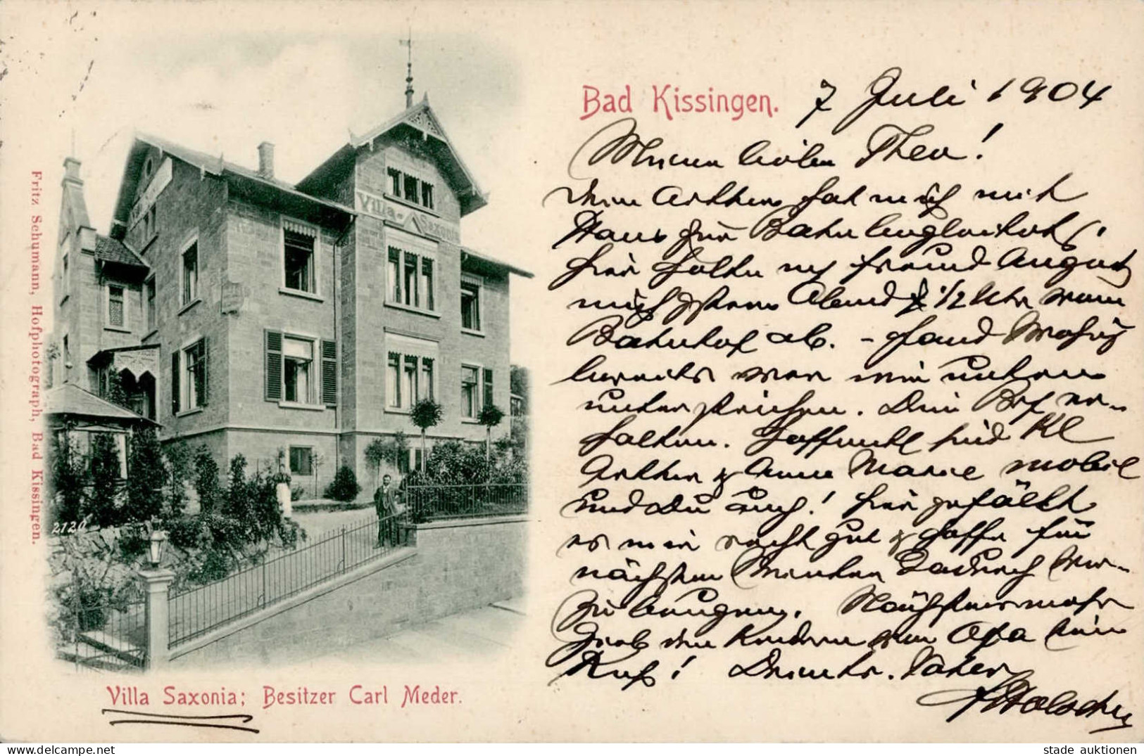 Bad Kissingen (8730) Pension Villa Saxonia 1904 I - Bad Kissingen