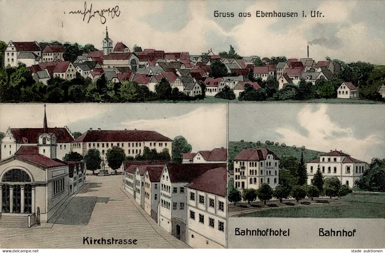 Ebenhausen (8735) Kirchstrasse Bahnhof Bahnhofshotel I - Autres & Non Classés