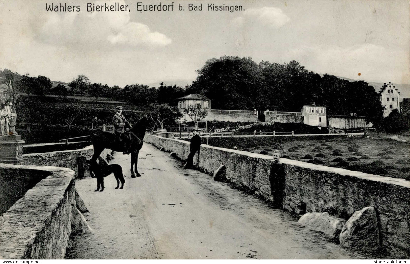 Euerdorf (8737) Gasthaus Zum Bierkeller Wahler 1915 I- - Other & Unclassified