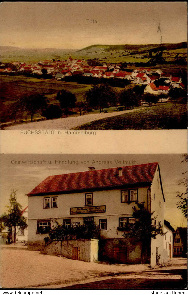 Fuchsstadt (8731) Gasthaus Und Handlung Vollmuth 1916 I- - Other & Unclassified