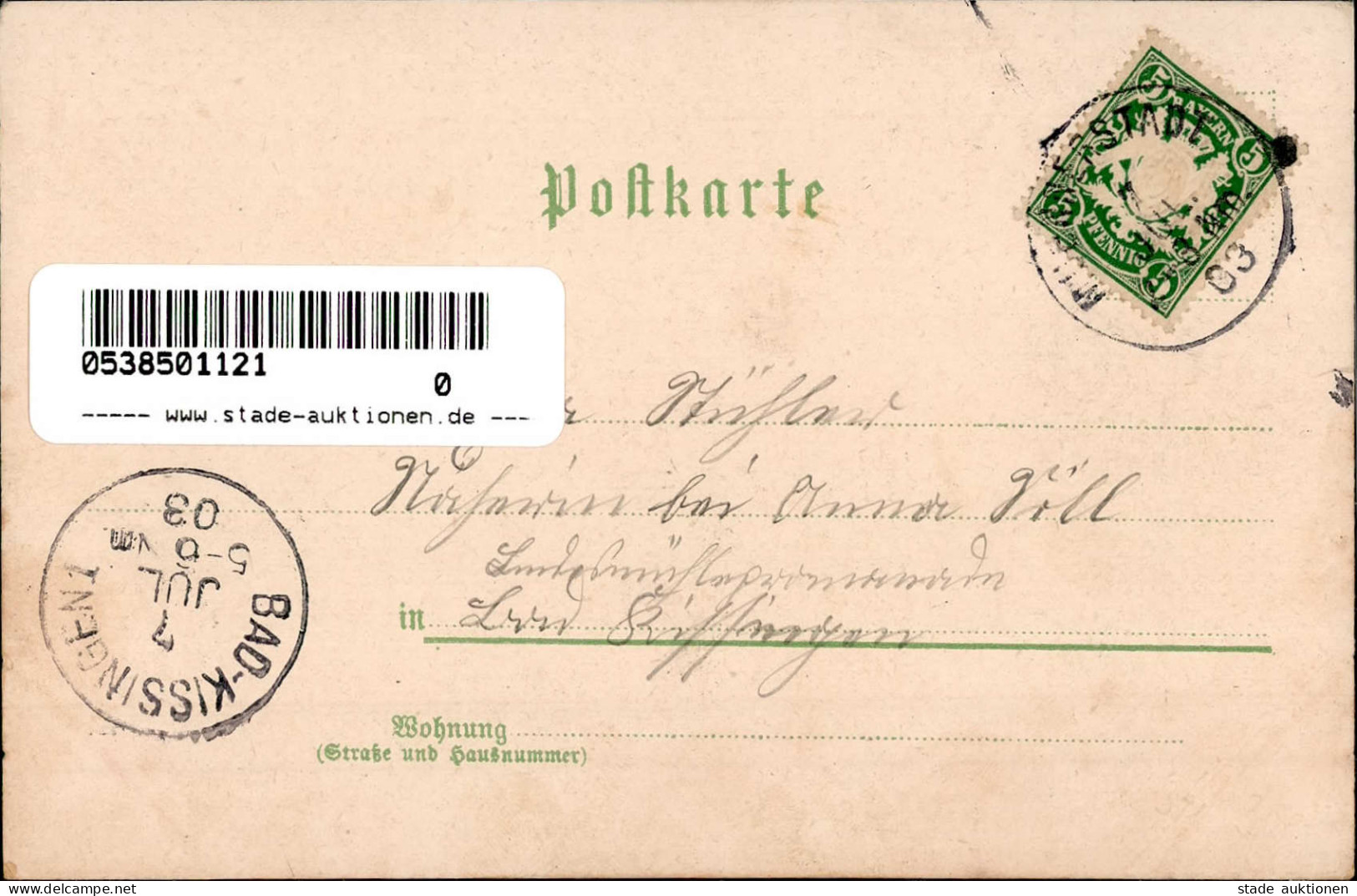 Münnerstadt (8732) Krankenhaus 1903 I- - Other & Unclassified