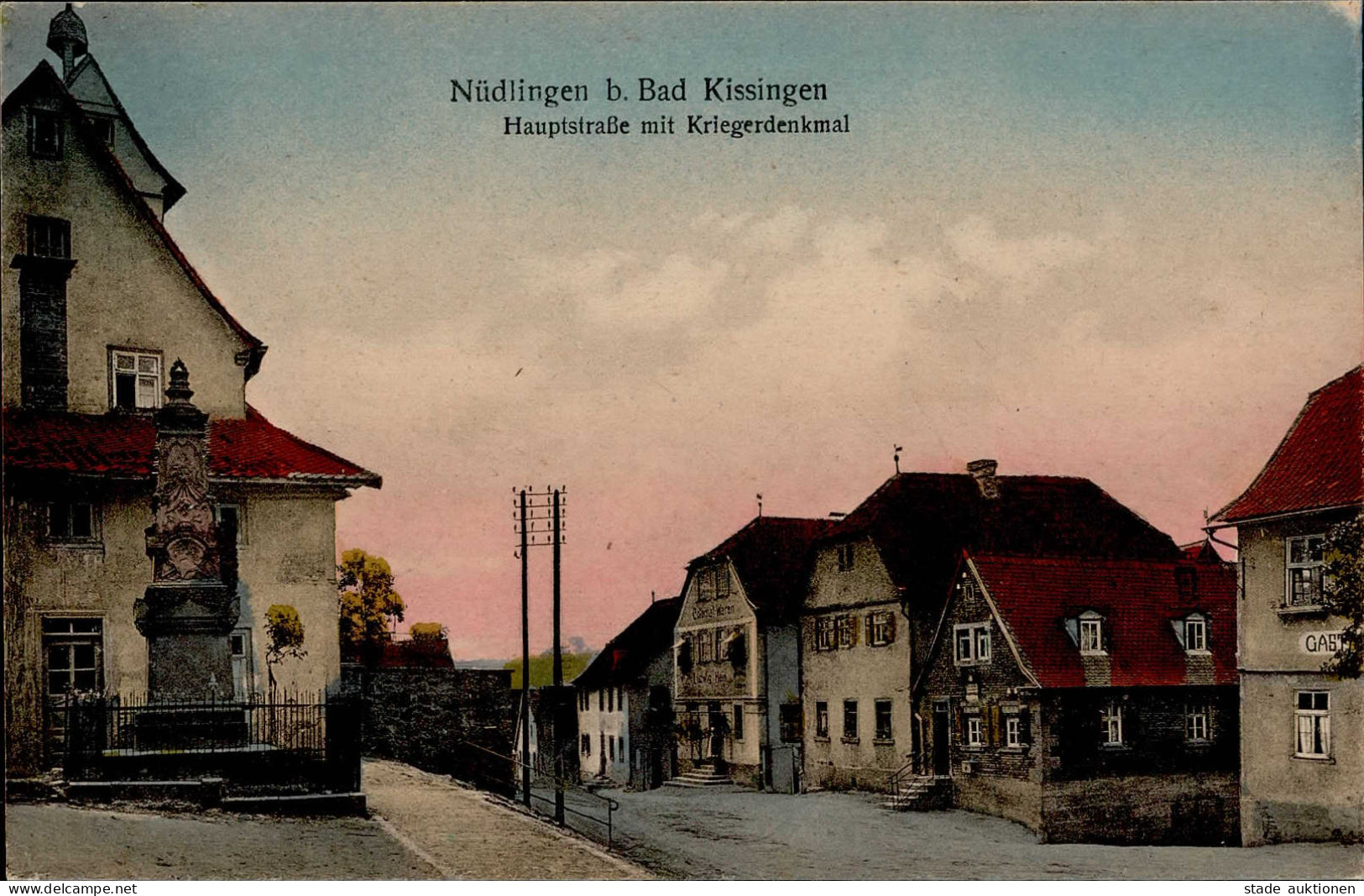 Nüdlingen (8738) Hauptstrasse Kriegerdenkmal I - Autres & Non Classés