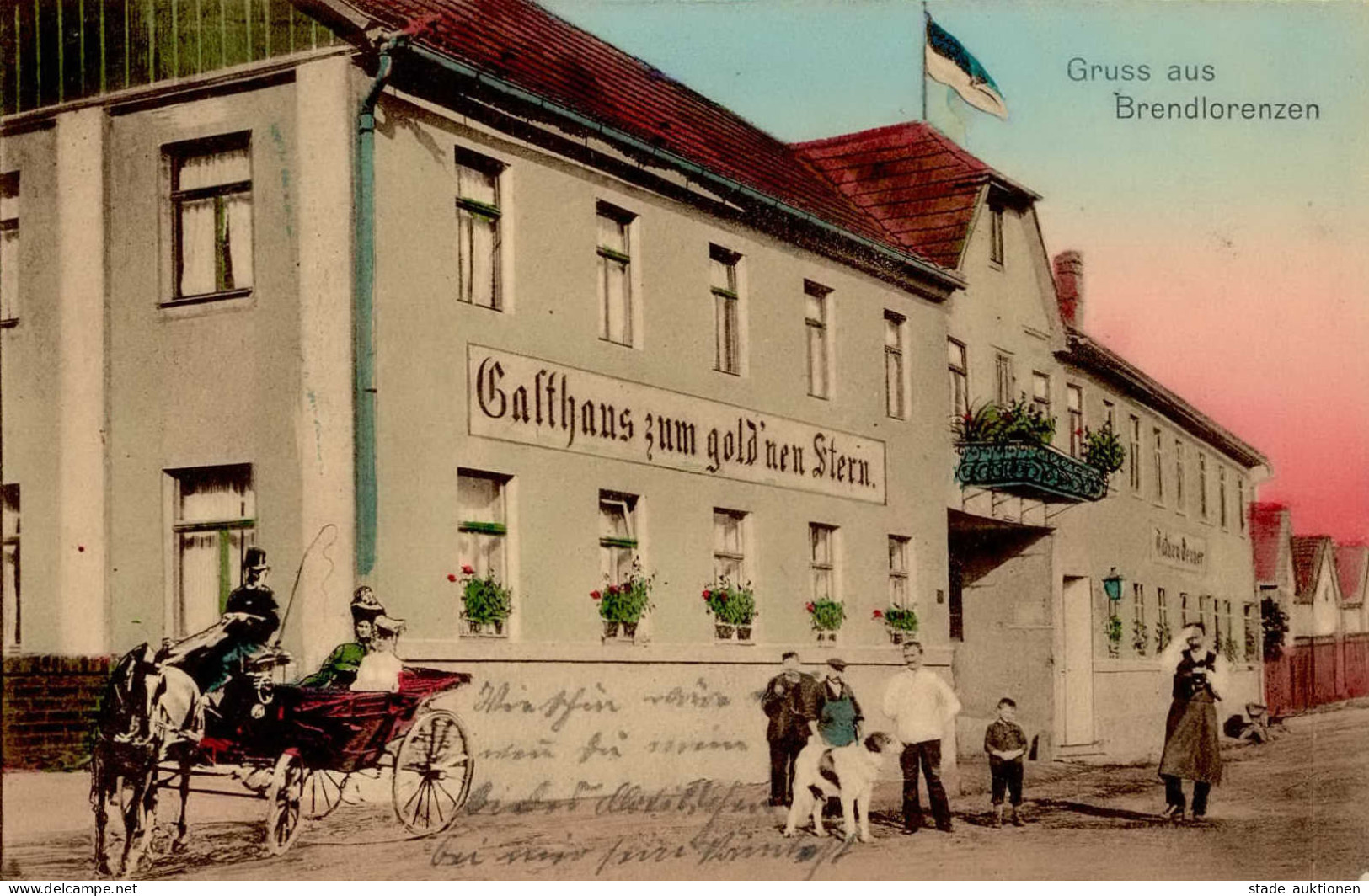 Brendlorenzen (8740) Gasthaus Zum Goldenen Stern 1909 II (kleine Stauchung) - Other & Unclassified