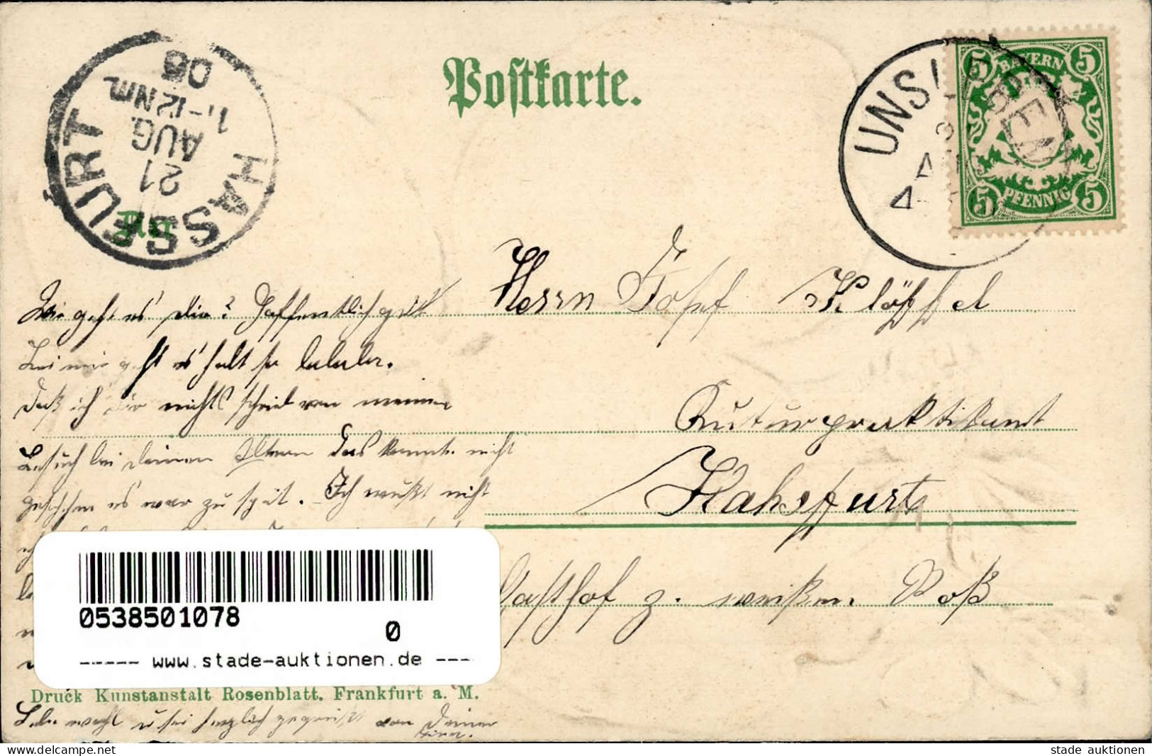 Mellrichstadt (8744) Präge-Karte Kriegerdenkmal Hauptstrasse 1905 I-II - Andere & Zonder Classificatie