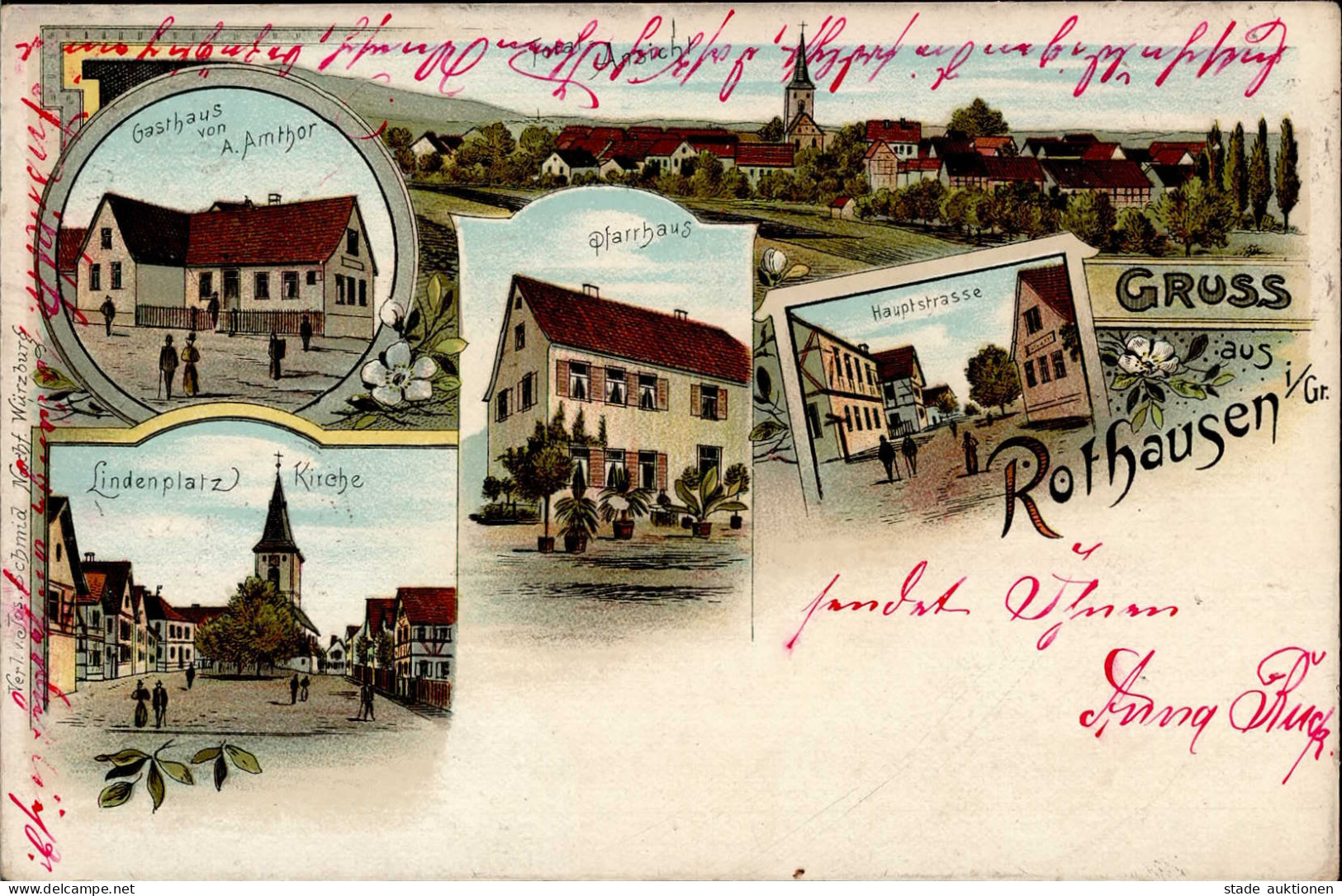 Rothausen (8741) Gasthaus Amthor Hauptstrasse I-II - Other & Unclassified