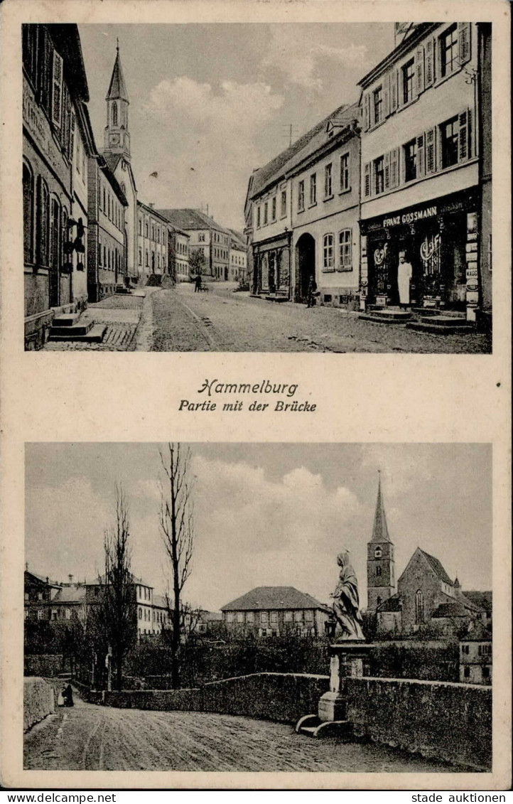 Hammelburg (8783) Handlung Grossmann Emailschild 1917 I- - Hammelburg