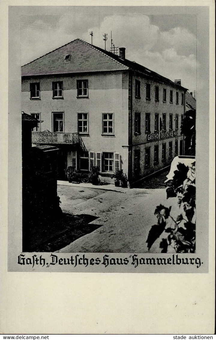 Hammelburg (8783) Gasthaus Deutsches Haus Foto-Ak I- - Hammelburg