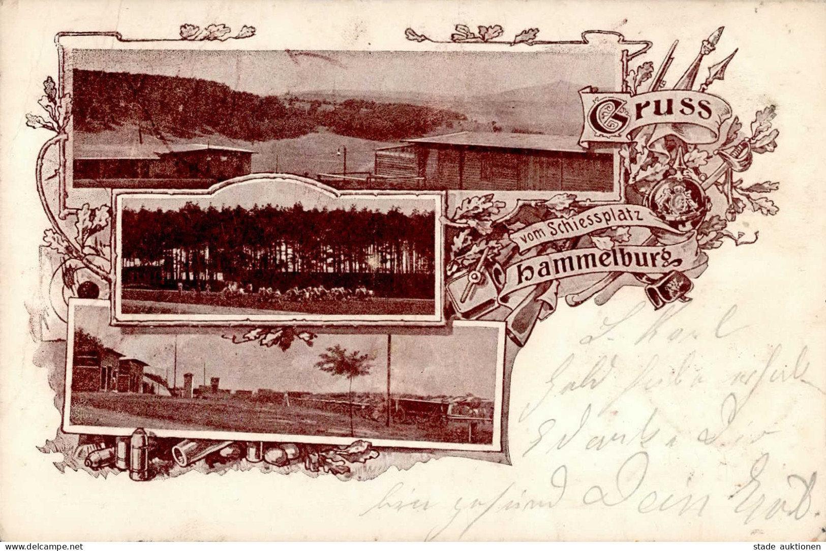 Hammelburg (8783) Schießplatz 1900 II (Stauchungen) - Hammelburg