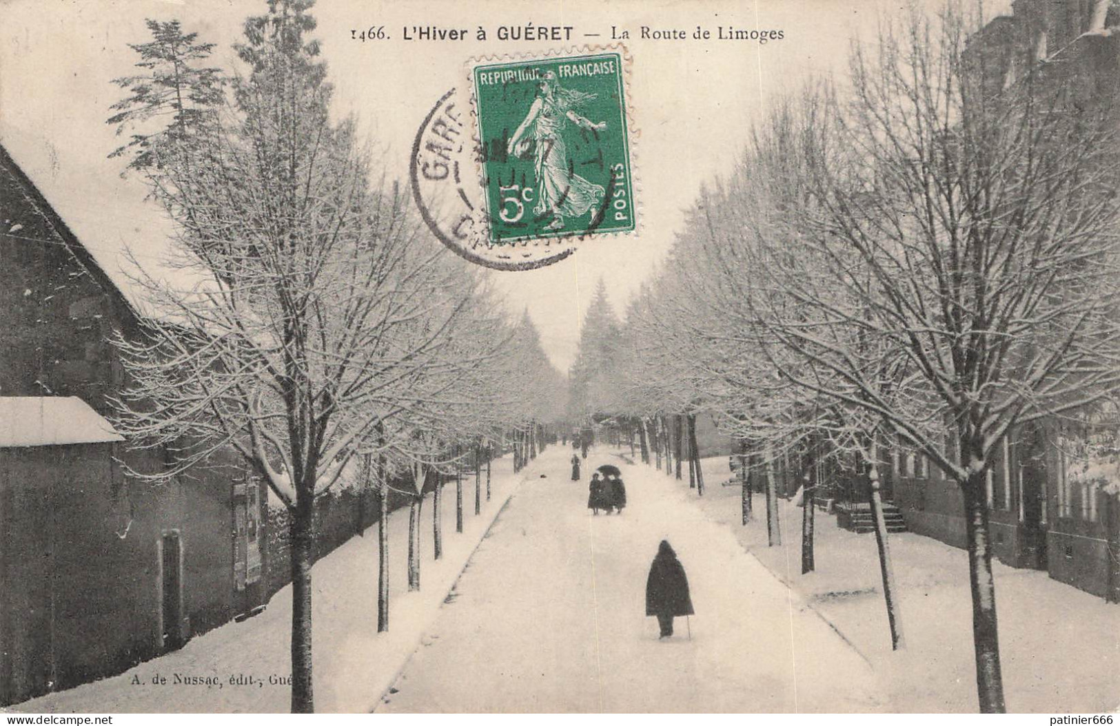 L'hiver A Gueret La Route De Limoges - Guéret