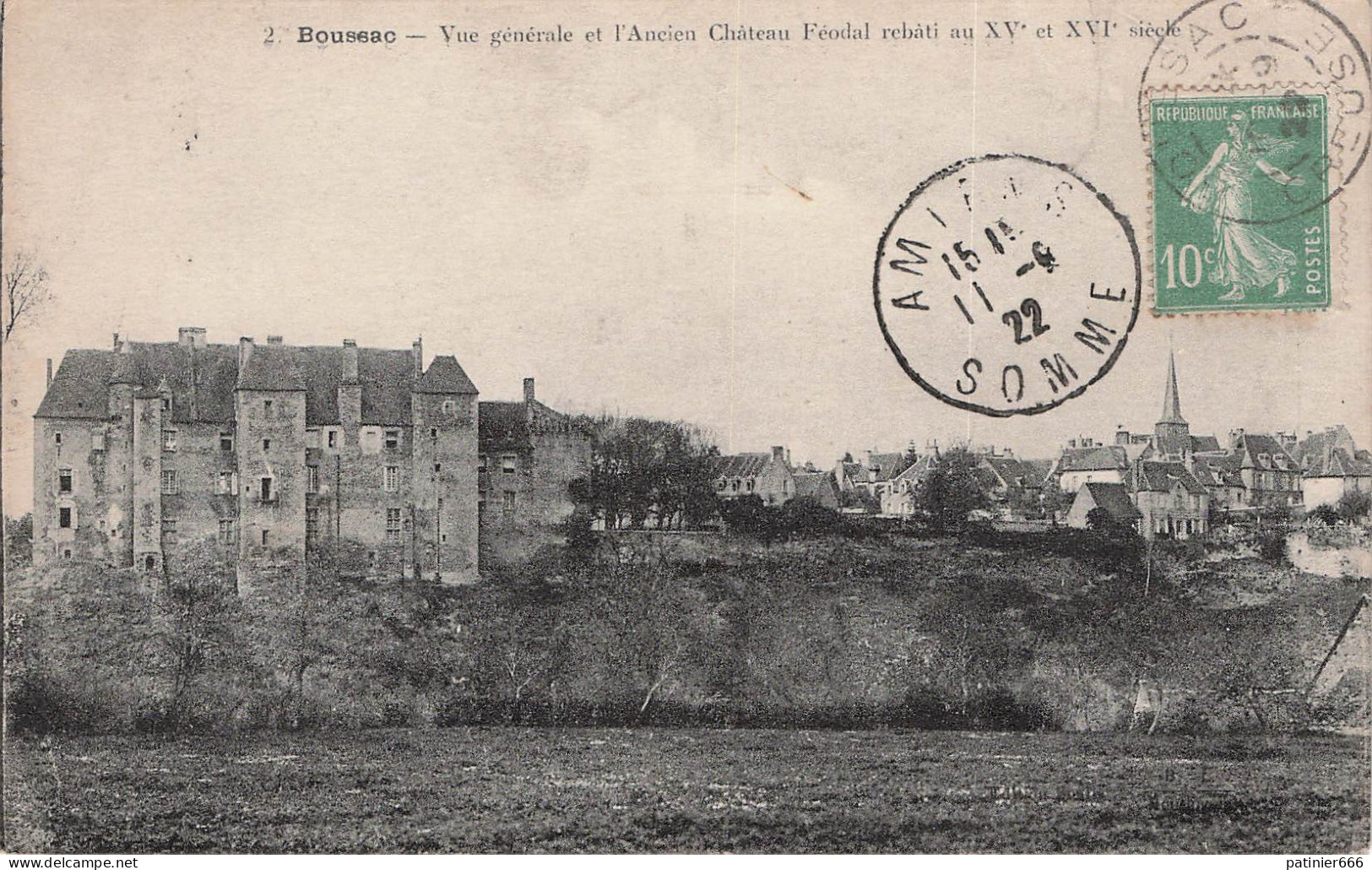 Boussac Vue Generale Et L'ancien Chateau Feodal - Boussac