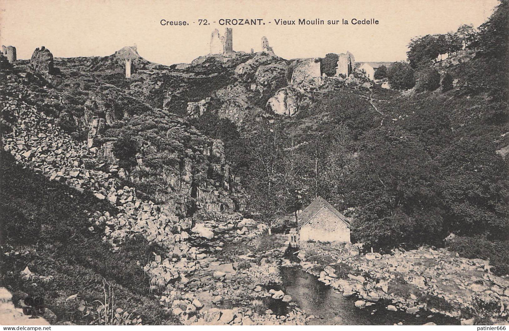 Crozant Vieux Moulin Sur La Cedelle - Crozant