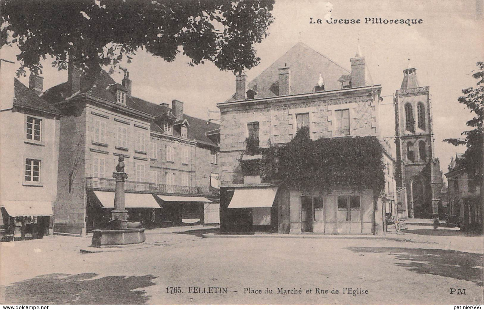  Felletin Place Du Marche Et Rue De L'eglise - Felletin