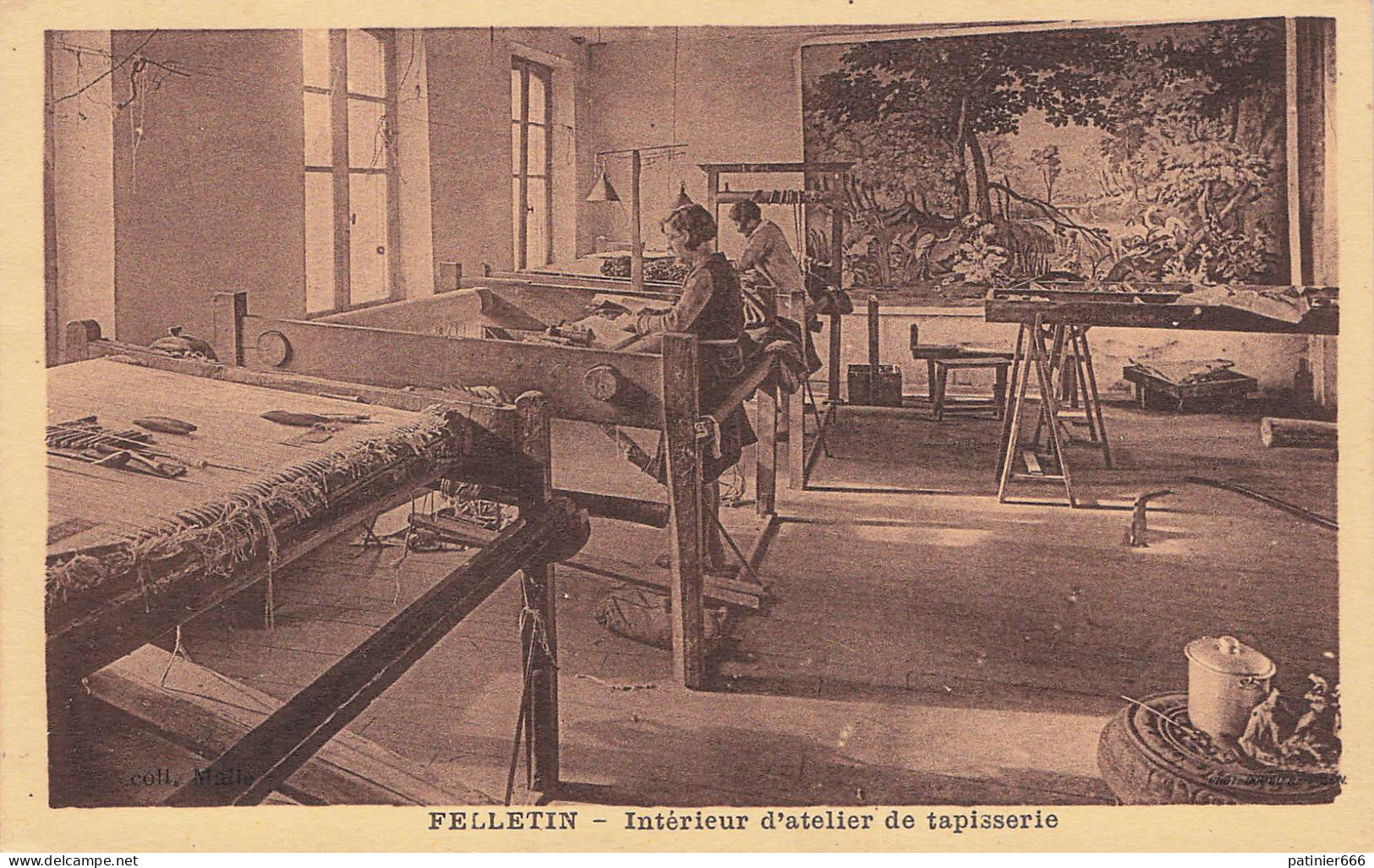  Felletin Interieur D'atelier De Tapisserie - Felletin