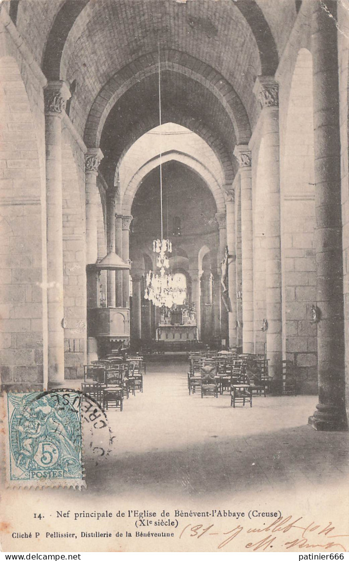 Nef Principale De L'eglise De Benevent L'abbaye - Other & Unclassified