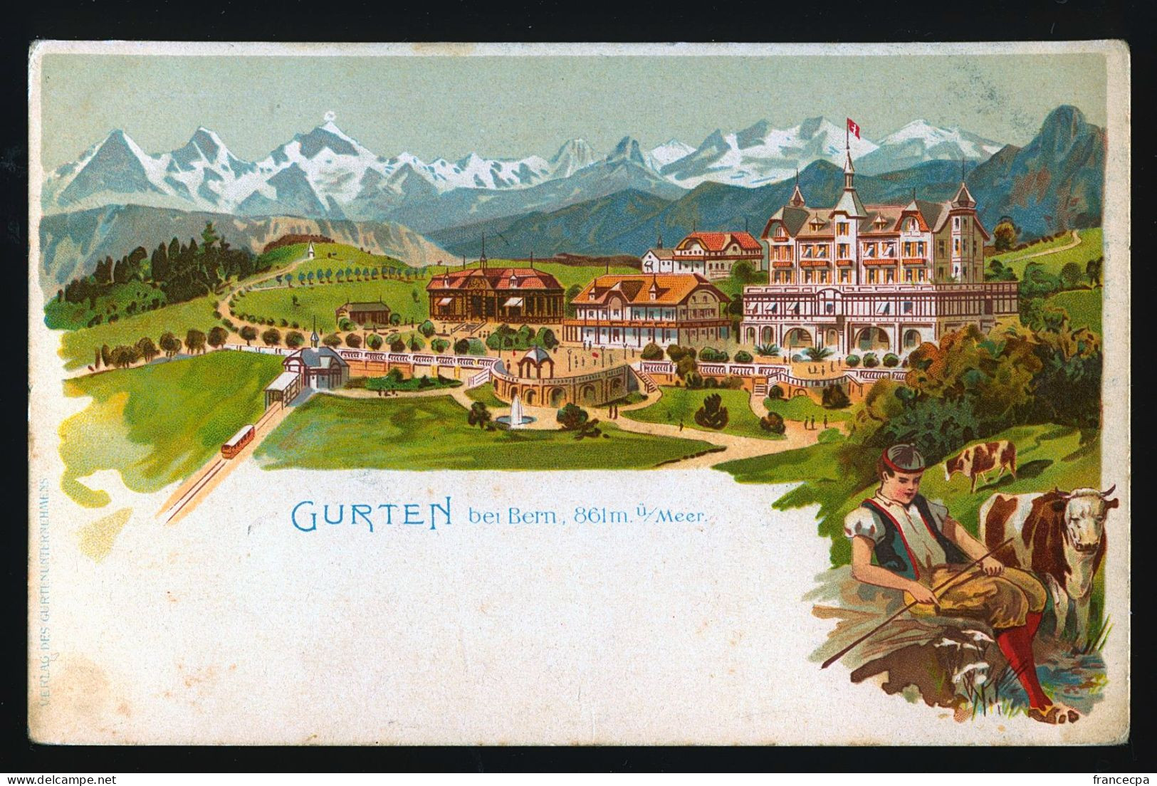 14466 - SUISSE - GURTEN Bei BERN - DOS NON DIVISE. - Bern